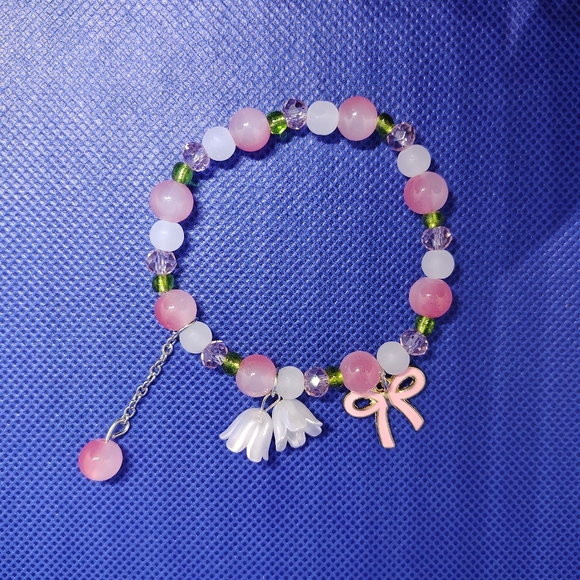 Handmade Jewelry - Pink Ribbon Bracelet